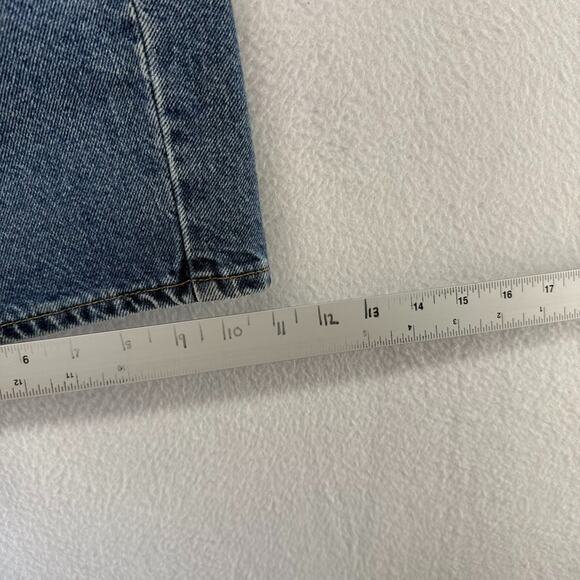 Vintage Levis Jorts Mens 40 Blue Denim Jean Regular Faded Baggy USA Made 505 y2k - Picture 6 of 9